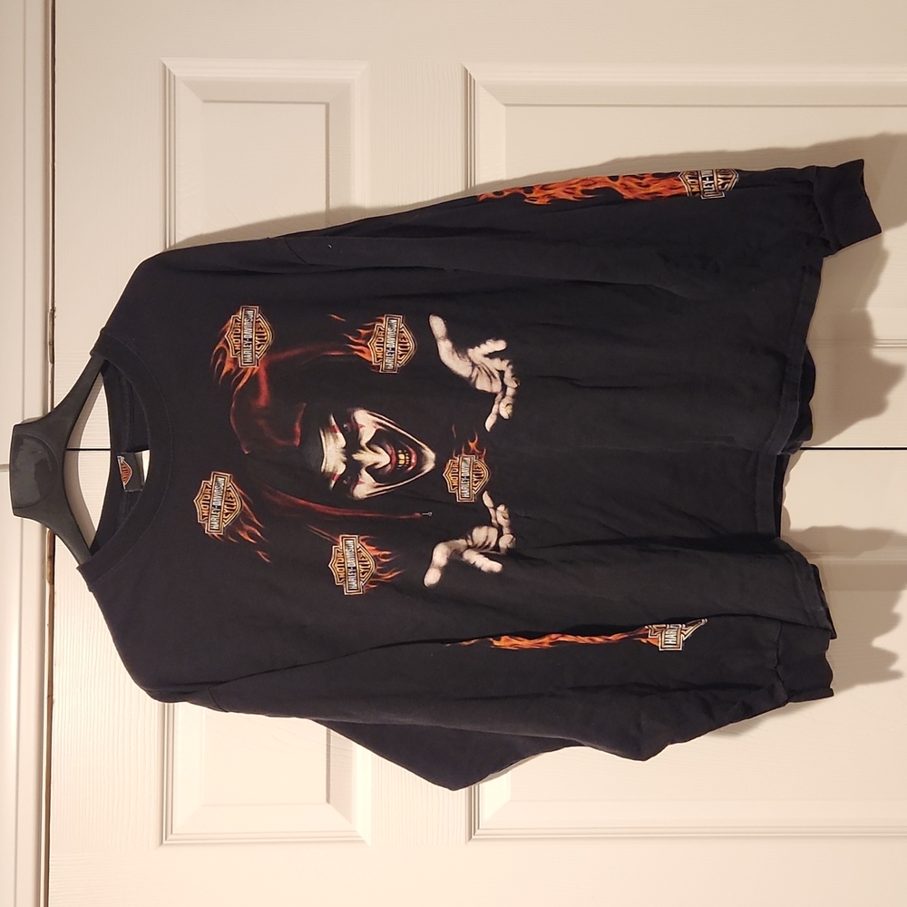 Harley Davidson T-shirt Long Sleeve Tennessee Size XL Black 2010